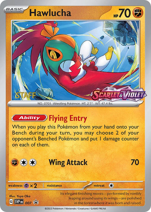 Hawlucha - 007 (Prerelease) [Staff] - 7 (Holo)