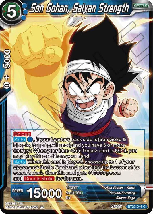 Son Gohan, Saiyan Strength - BT23-046 (Normal) Near Mint_Normal