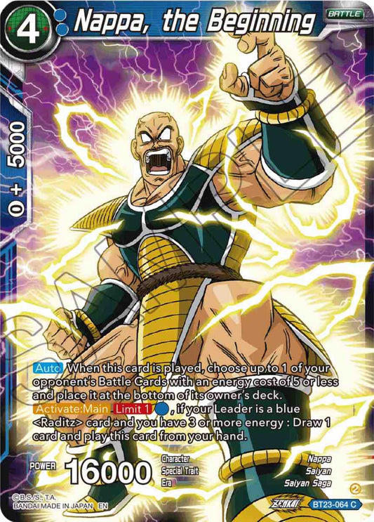 Nappa, The Beginning - BT23-064 (Normal) Near Mint_Normal