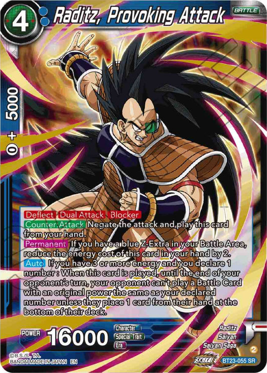 Raditz, Provoking Attack - BT23-055 (Foil) Near Mint_Foil