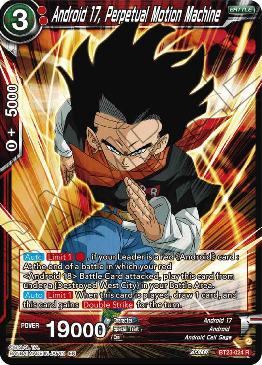 Android 17, Perpetual Motion Machine - BT23-024 (Normal) Near Mint_Normal