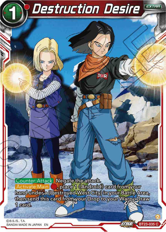 Destruction Desire - BT23-035 (Normal) Near Mint_Normal