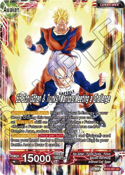 Son Gohan & Trunks // SS Son Gohan & Trunks, Warriors Meeting a Challenge - BT23-001 (Foil) Near Mint_Foil