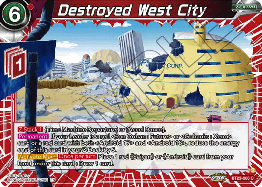 Destroyed West City - BT23-006 (Normal) Near Mint_Normal
