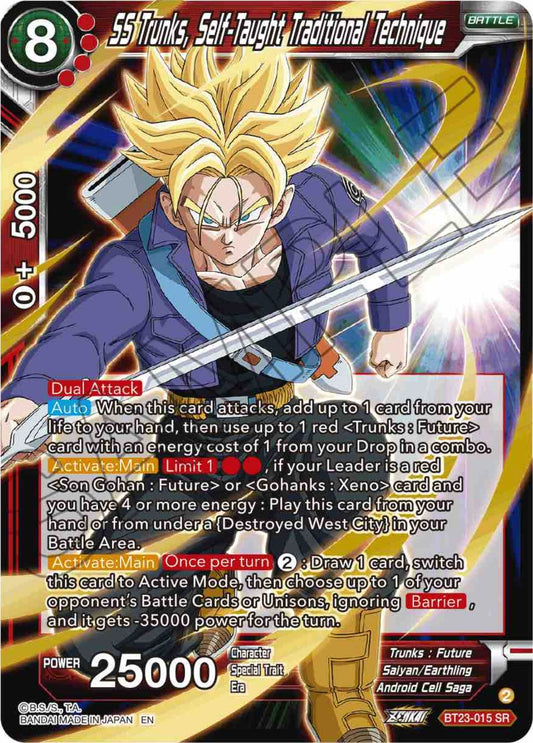 SS Trunks, Self-Taught Traditional Technique - BT23-015 (Foil) Near Mint_Foil