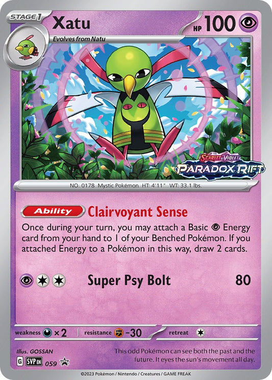 Xatu - 059 (Prerelease) - 59 (Holo)