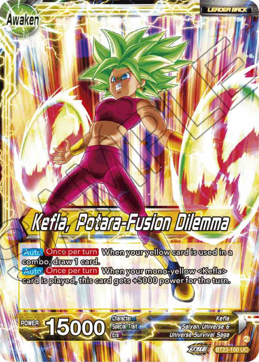 Kale & Caulifla // Kefla, Potara-Fusion Dilemma - BT23-100 (Normal) Near Mint_Normal