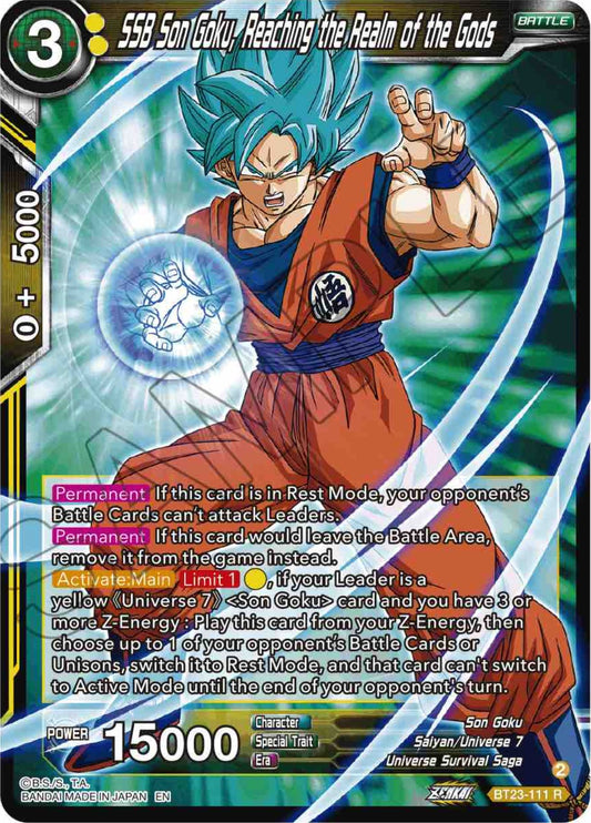 SSB Son Goku, Reaching the Realm of the Gods - BT23-111 (Foil) Near Mint_Foil