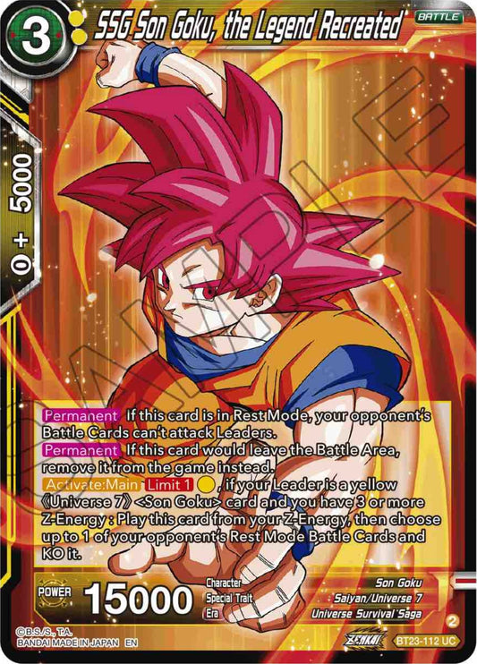 SSG Son Goku, the Legend Recreated - BT23-112 (Normal) Near Mint_Normal