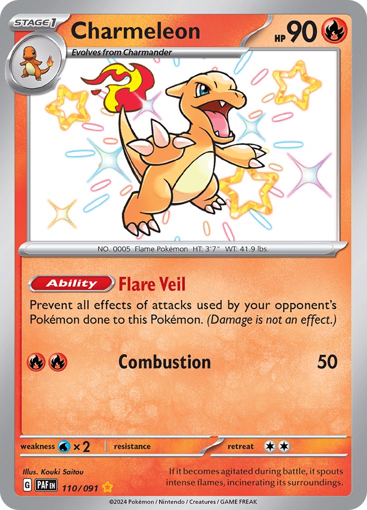 Charmeleon - 110/091 – SV: Paldean Fates
