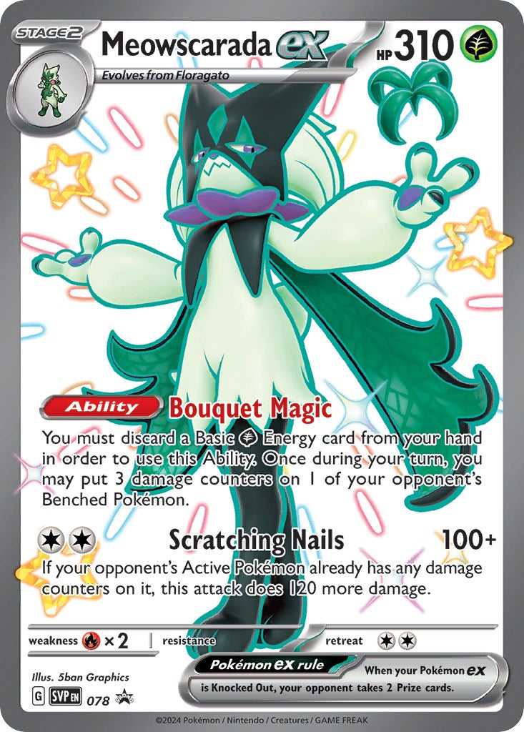 Meowscarada ex - 078 - 78 (Holo)