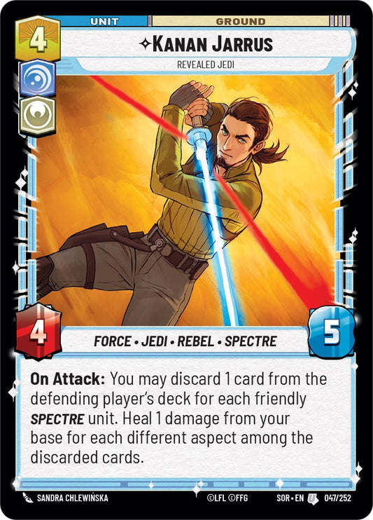 Kanan Jarrus - Revealed Jedi - 047/252 (Normal) Near Mint_Normal