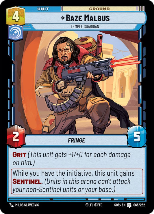 Baze Malbus - Temple Guardian - 065/252 (Normal) Near Mint_Normal