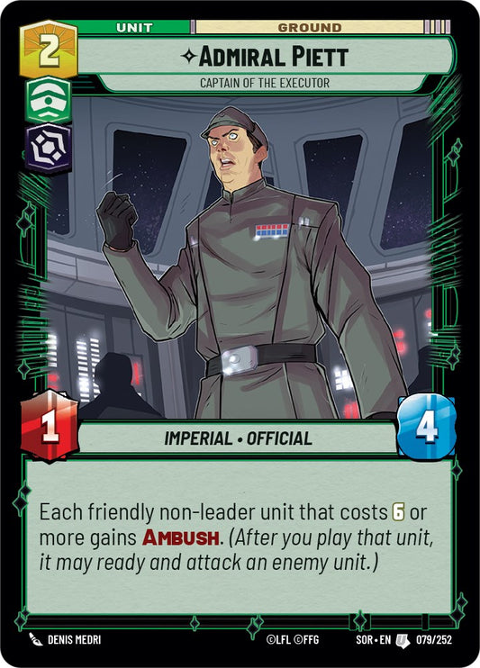 Admiral Piett - Captain of the Executor - 079/252 (Normal) Near Mint_Normal