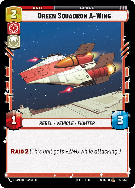 Green Squadron A-Wing - 141/252 (Normal) Near Mint_Normal