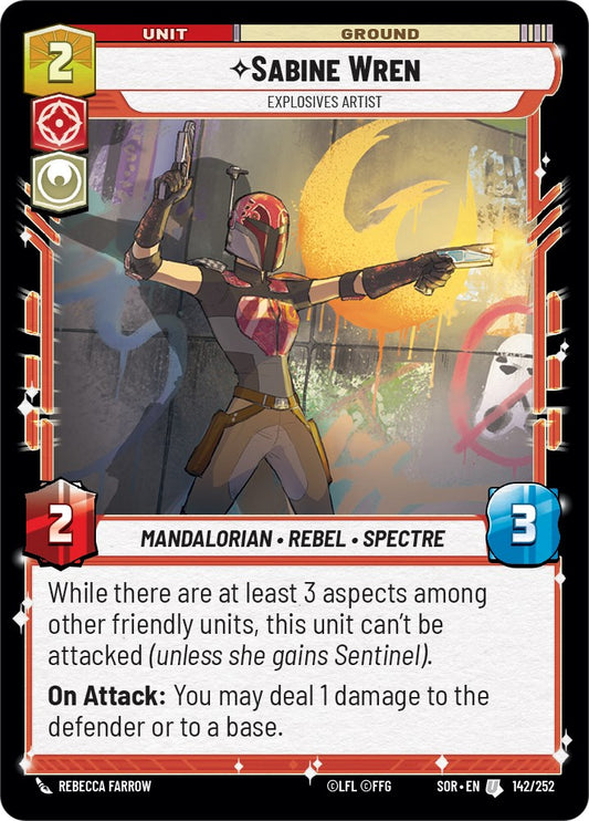 Sabine Wren - Explosives Artist - 142/252 (Normal) Near Mint_Normal