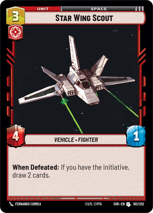 Star Wing Scout - 163/252 (Normal) Near Mint_Normal