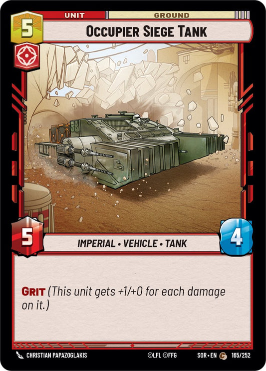 Occupier Siege Tank - 165/252 (Normal) Near Mint_Normal