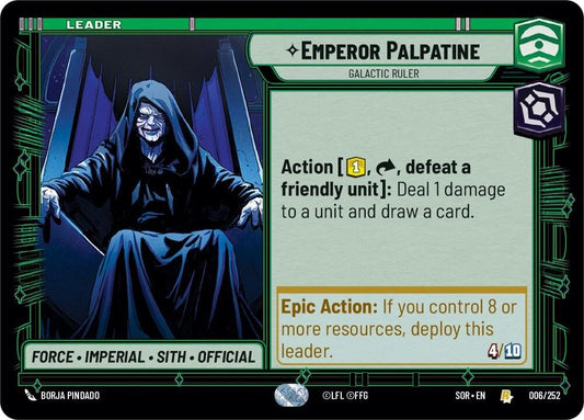 Emperor Palpatine - Galactic Ruler - 006/252 (Normal) Near Mint_Normal