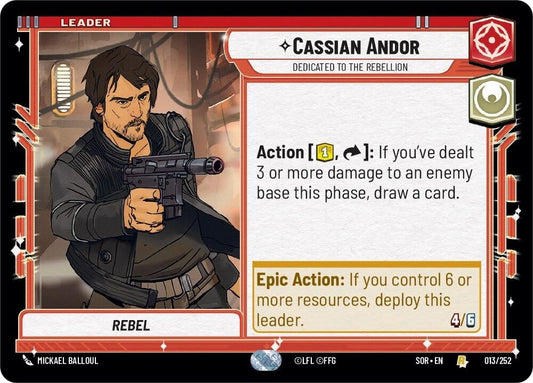Cassian Andor - Dedicated to the Rebellion - 013/252 (Normal) Near Mint_Normal