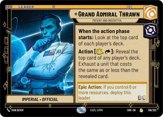 Grand Admiral Thrawn - Patient and Insightful - 016/252 (Normal) Near Mint_Normal