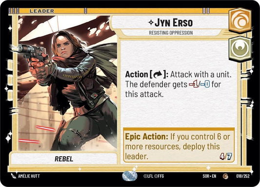 Jyn Erso - Resisting Oppression - 018/252 (Normal) Near Mint_Normal
