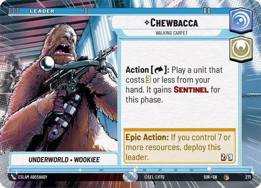 Chewbacca - Walking Carpet (Hyperspace) - 271 (Normal) Near Mint_Normal