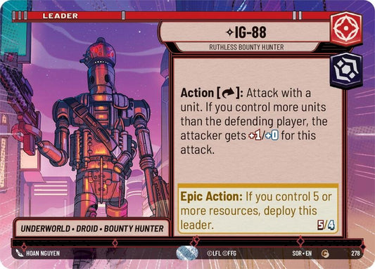 IG-88 - Ruthless Bounty Hunter (Hyperspace) - 278 (Normal) Near Mint_Normal