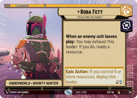 Boba Fett - Collecting the Bounty (Hyperspace) - 281 (Normal) Near Mint_Normal