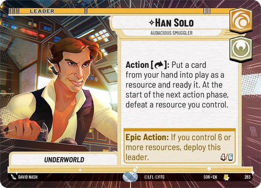 Han Solo - Audacious Smuggler (Hyperspace) - 283 (Normal) Near Mint_Normal