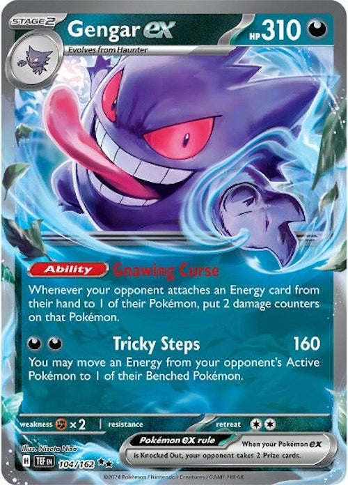 Gengar ex - 104/162 - 104/162 (Holo)