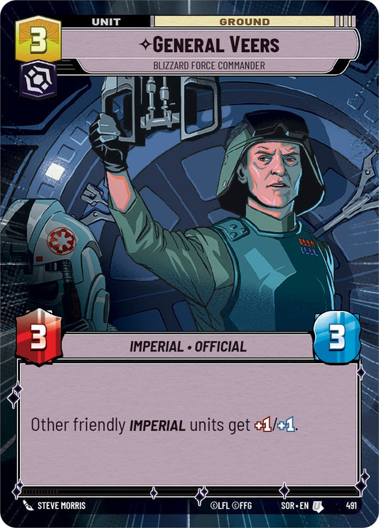 General Veers - Blizzard Force Commander (Hyperspace) - 491 (Normal) Near Mint_Normal