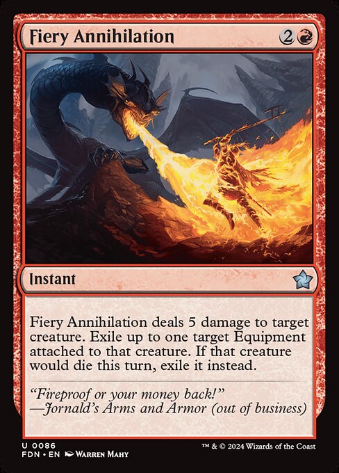 Fiery Annihilation (Non Foil) near_mint