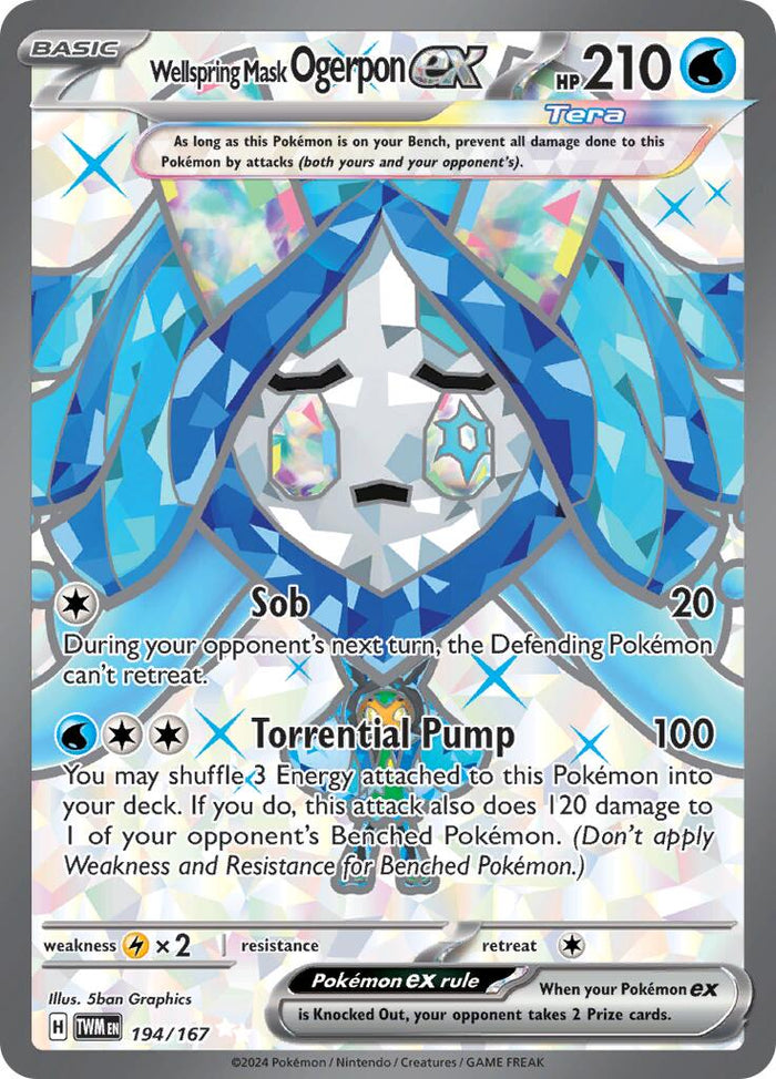 Wellspring Mask Ogerpon ex - 194/167 (Holo)