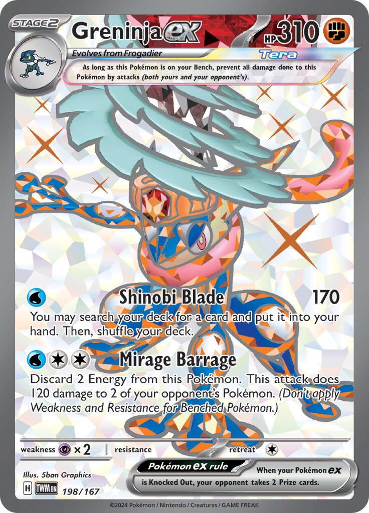 Greninja ex - 198/167 - 198/167 (Holo)
