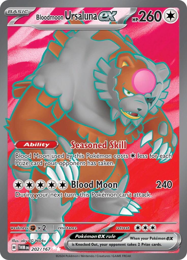 Bloodmoon Ursaluna ex - 202/167 - 202/167 (Holo)