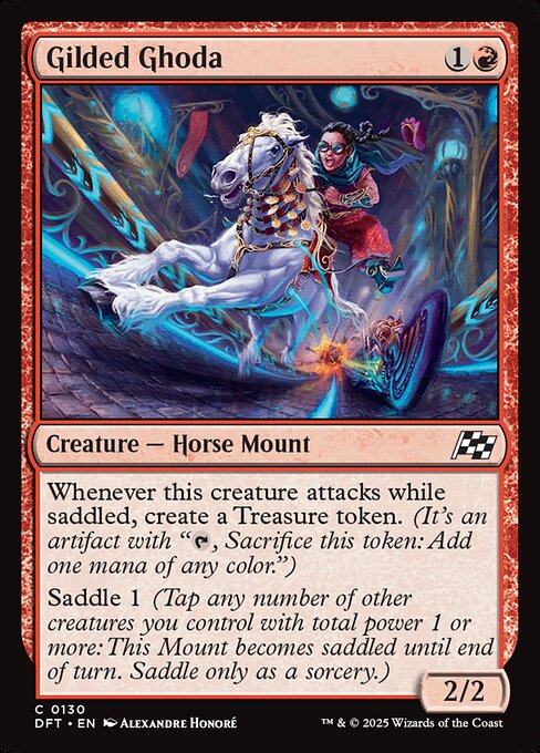 Gilded Ghoda - 130 (Normal) Near Mint_Non-Foil