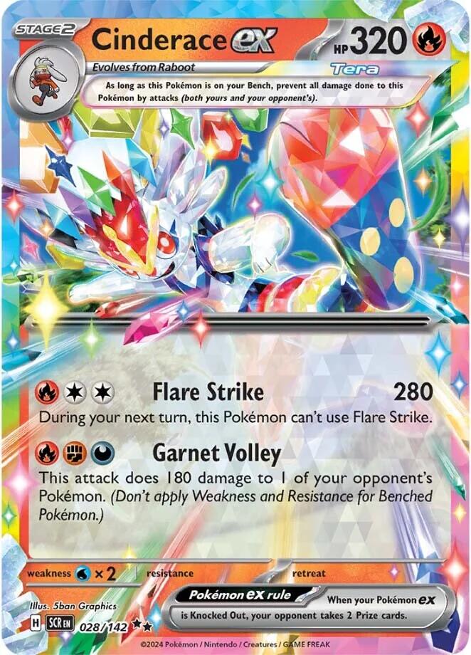 Cinderace ex - 028/142 - 028/142 (Holo)