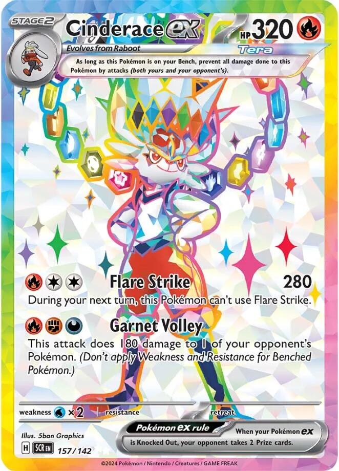 Cinderace ex - 157/142 - 157/142 (Holo)