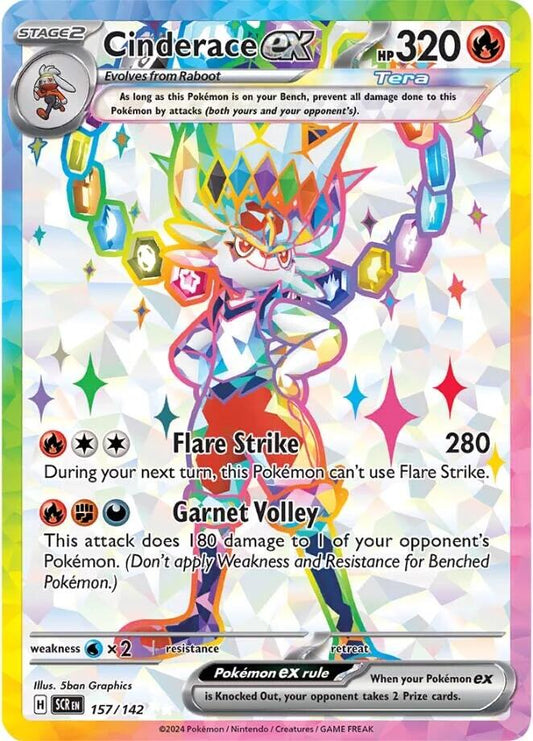 Cinderace ex - 157/142 - 157/142 (Holo)