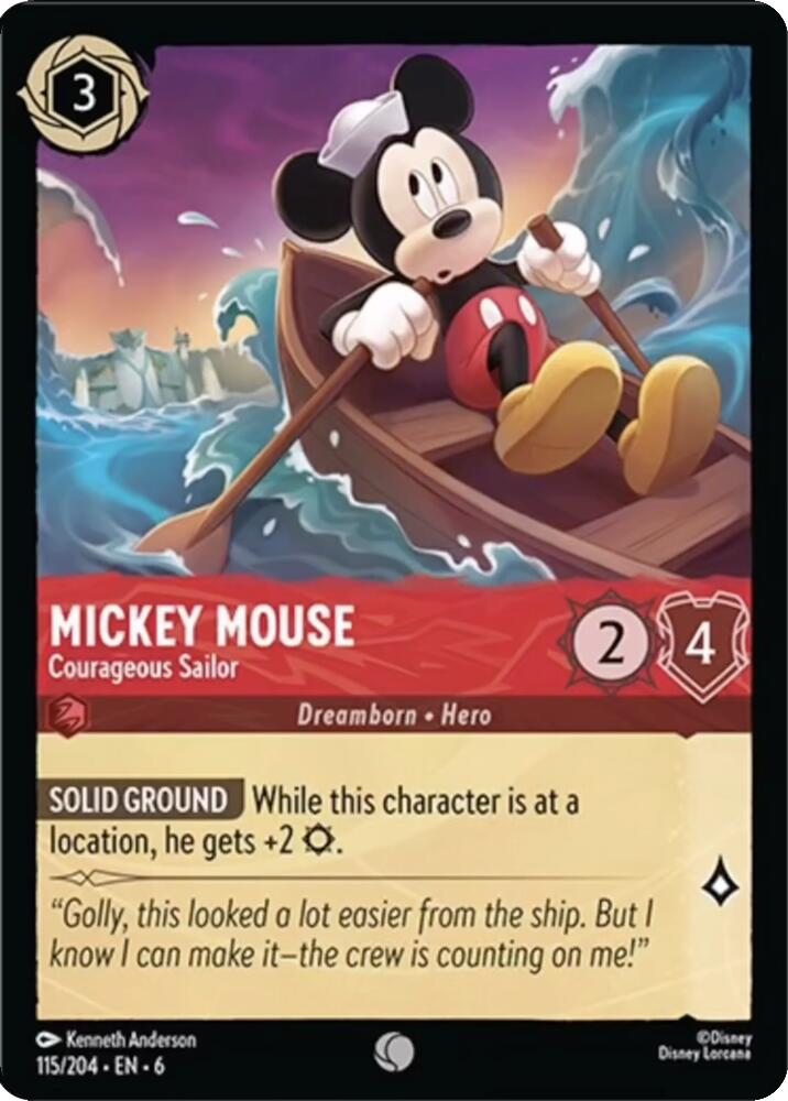 Mickey Mouse - Courageous Sailor - 6 (Normal) Near Mint_Non-Foil
