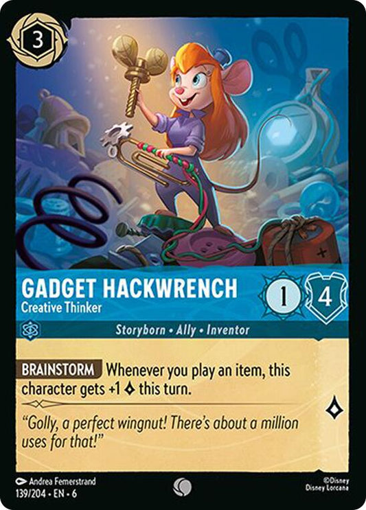 Gadget Hackwrench - Creative Thinker - 6 (Normal) Near Mint_Non-Foil