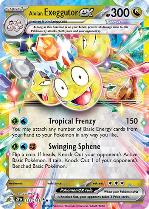 Alolan Exeggutor ex - 133/191 - 133/191 (Holo)