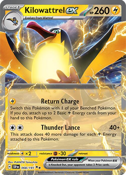 Kilowattrel ex - 068/191 (Holo)