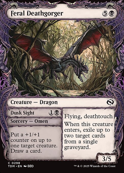 Feral Deathgorger // Dusk Sight - 298 (Foil) Near Mint_Foil