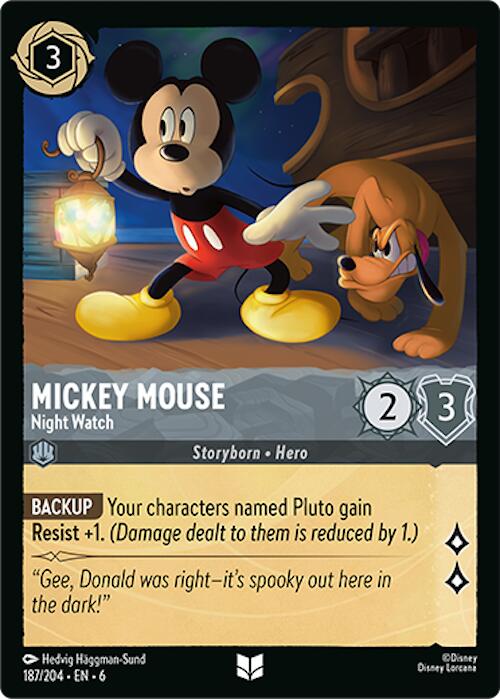 Mickey Mouse - Night Watch - 6 (Normal) Near Mint_Non-Foil