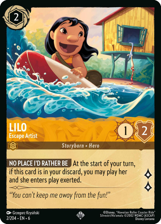 Lilo - Escape Artist - 6 (Normal) Near Mint_Non-Foil
