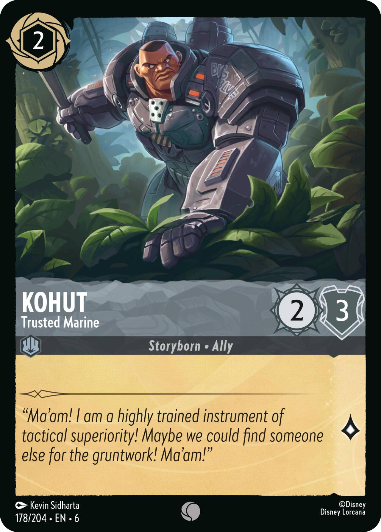 Kohut - Trusted Marine - 6 (Normal) Near Mint_Non-Foil