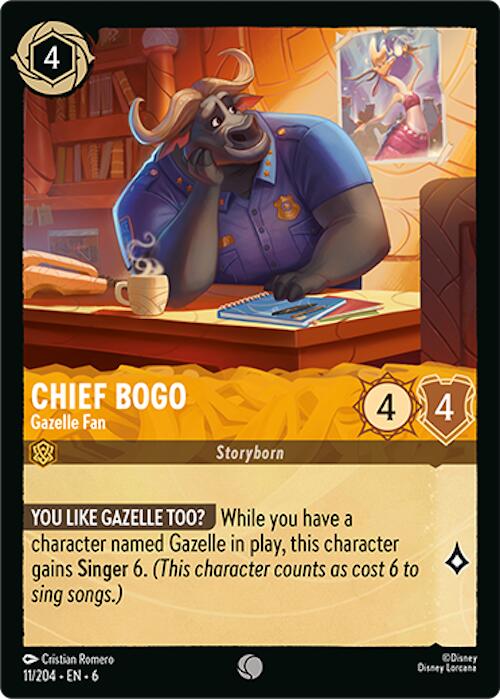 Chief Bogo - Gazelle Fan - 6 (Normal) Near Mint_Non-Foil