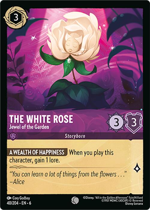 The White Rose - Jewel of the Garden - 6 (Normal) Near Mint_Non-Foil